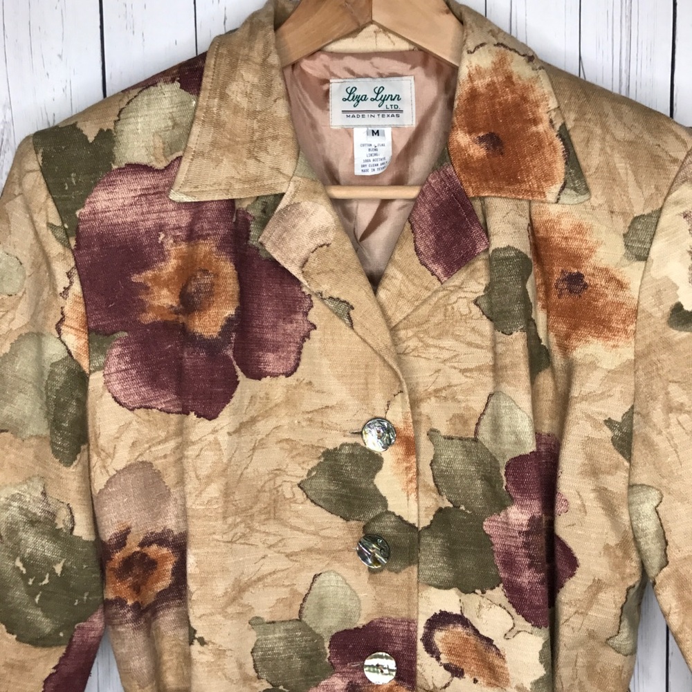 Liza Lyn LTD Size Medium Floral Jacket - Picture 3 of 4